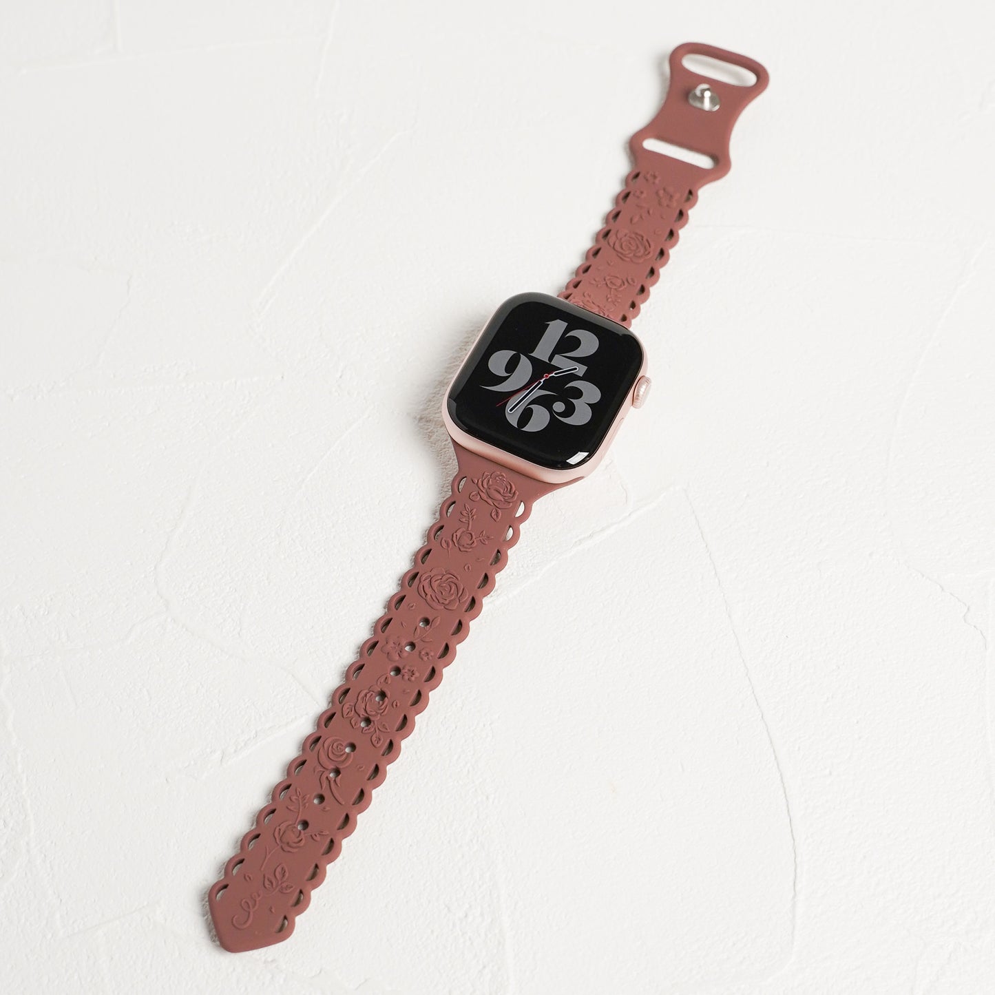 シリコン ローズ×フリル アップルウォッチバンド Apple Watch ベルト
