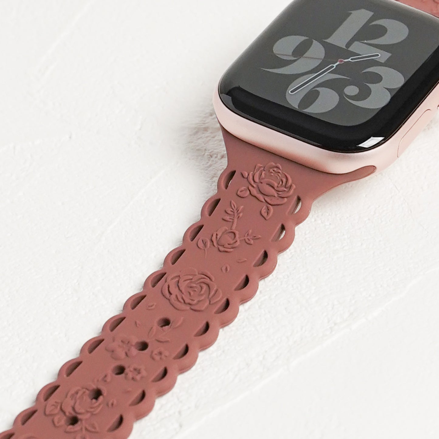 シリコン ローズ×フリル アップルウォッチバンド Apple Watch ベルト