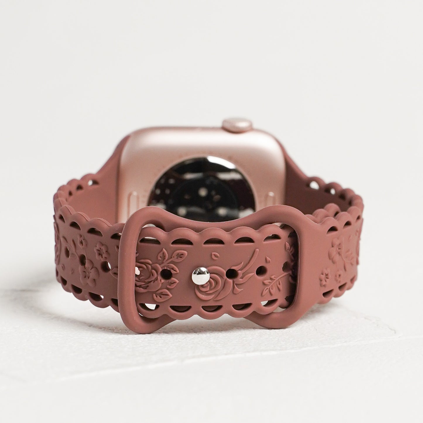 シリコン ローズ×フリル アップルウォッチバンド Apple Watch ベルト