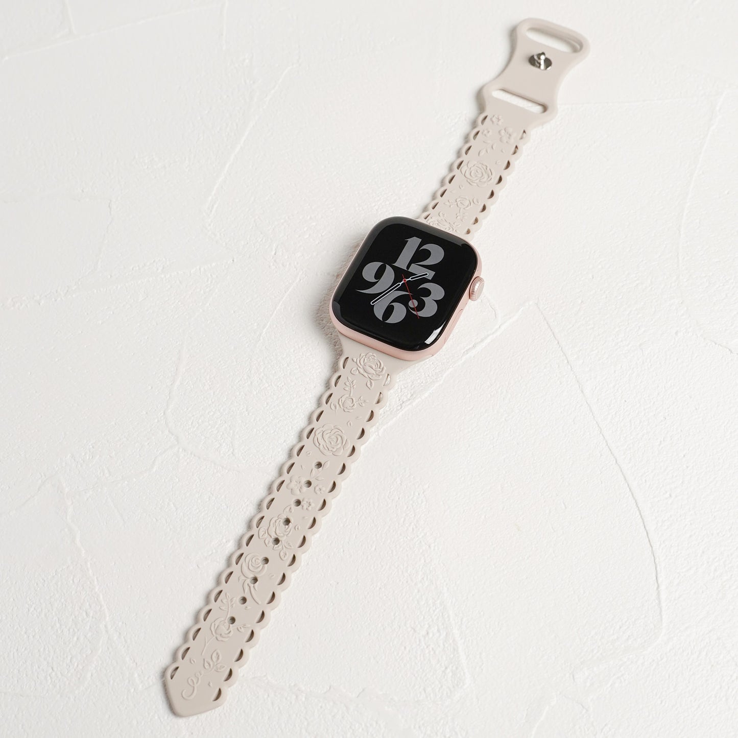 シリコン ローズ×フリル アップルウォッチバンド Apple Watch ベルト