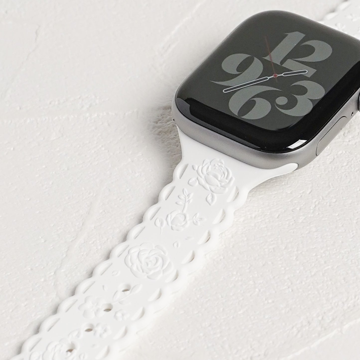 シリコン ローズ×フリル アップルウォッチバンド Apple Watch ベルト