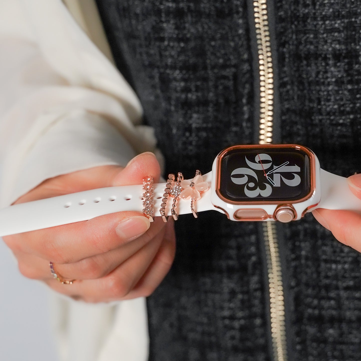 フラワーチャーム アクセサリー アップルウォッチ Apple Watch
