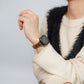 レオパード キャンバスレザー スリム アップルウォッチバンド Apple Watch ベルト