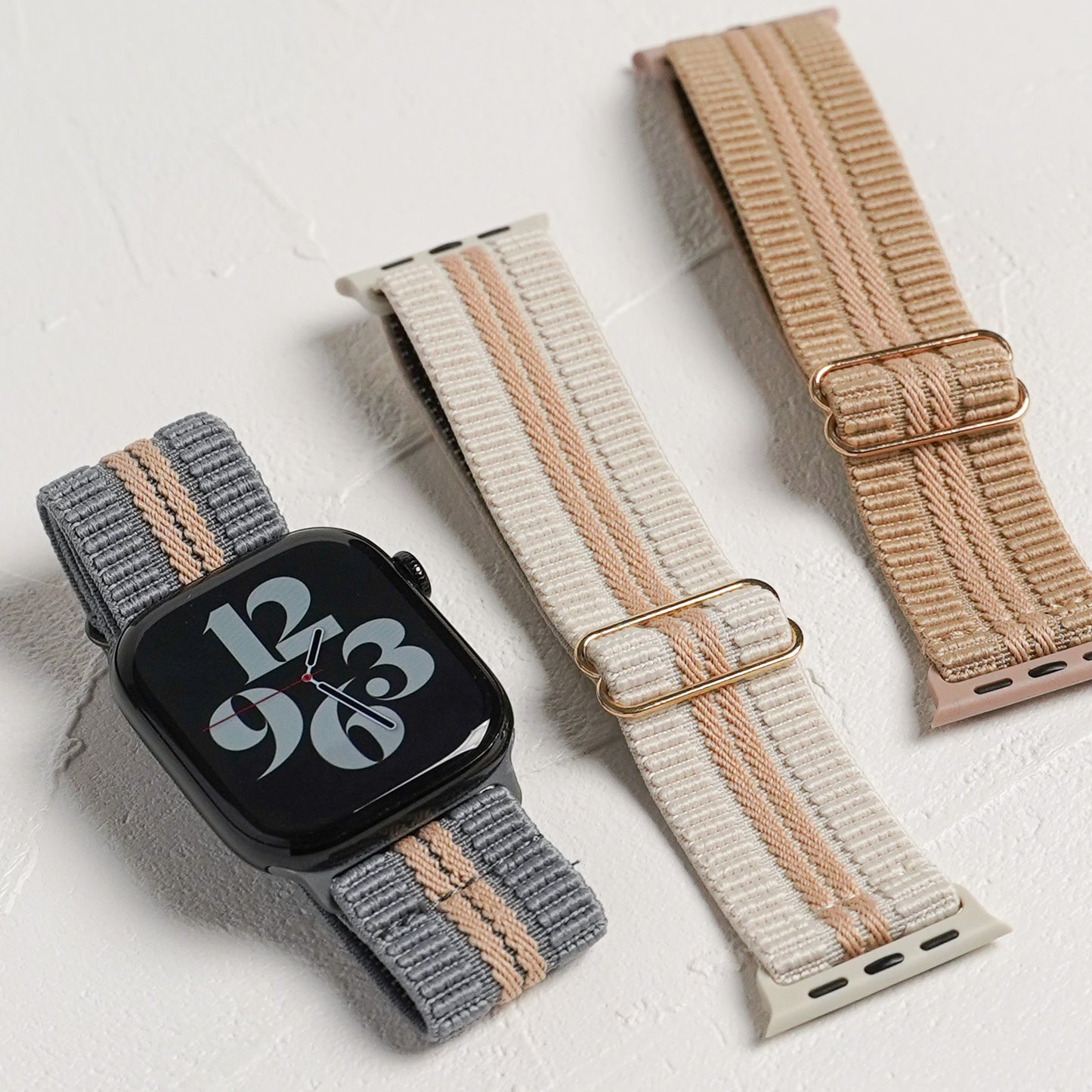ナイロン テクスチャーライン アップルウォッチバンド Apple Watch ベルト