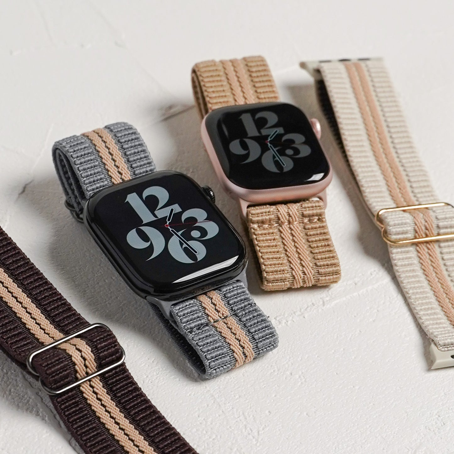 ナイロン テクスチャーライン アップルウォッチバンド Apple Watch ベルト
