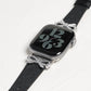 リボンチャーム シャイニー ファブリックレザー アップルウォッチバンド Apple Watch ベルト