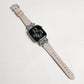 リボンチャーム シャイニー ファブリックレザー アップルウォッチバンド Apple Watch ベルト