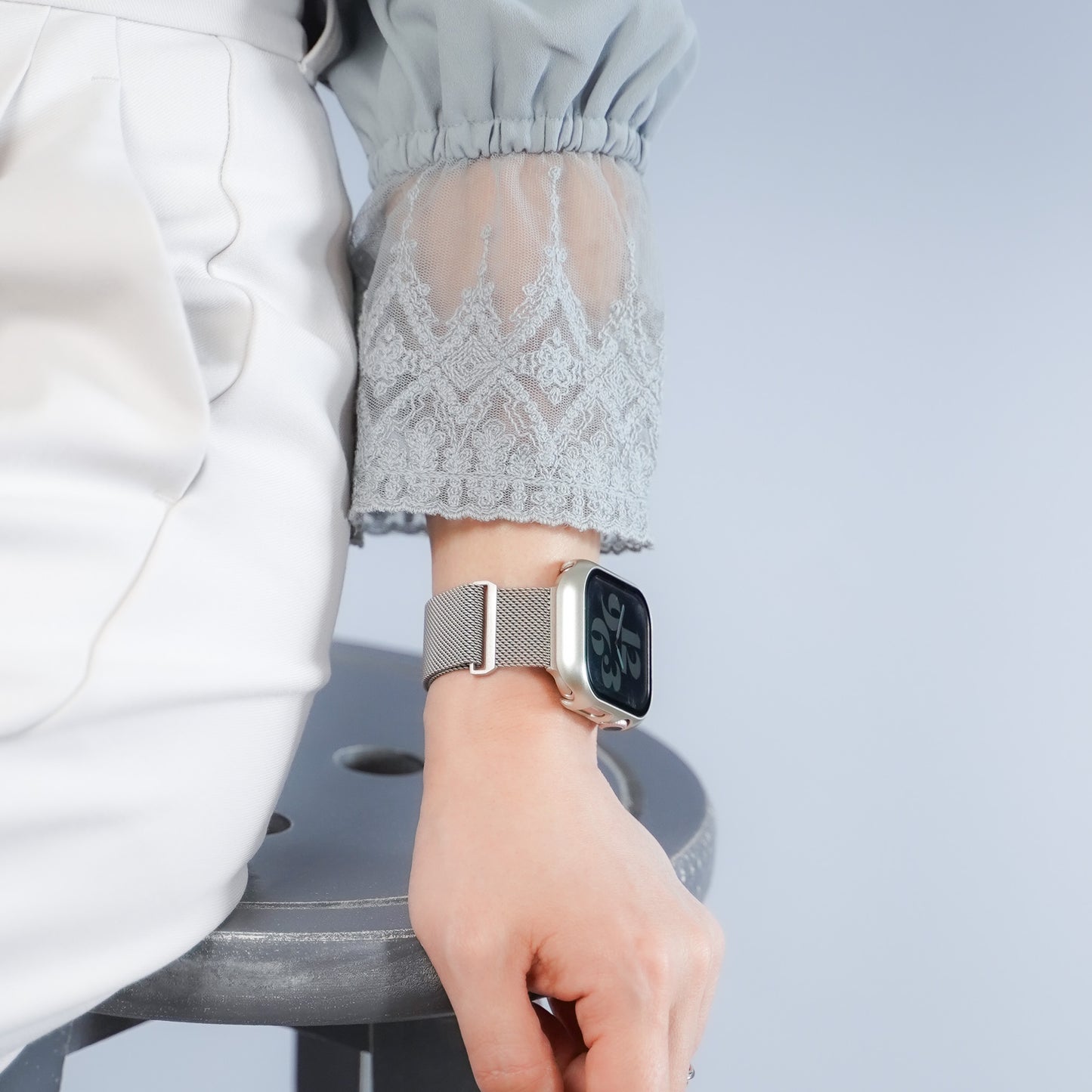 ミラネーゼ マグネット ステンレス メッシュ アップルウォッチバンド Apple Watch ベルト