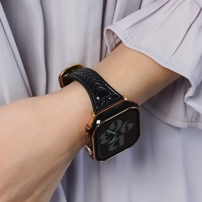 レザー ハートステッチ スリム アップルウォッチバンド Apple Watch ベルト