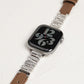【NEW】ラインストーン スリムレザー アップルウォッチバンド Apple Watch ベルト