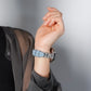 【NEW】ラインストーン スリムレザー アップルウォッチバンド Apple Watch ベルト