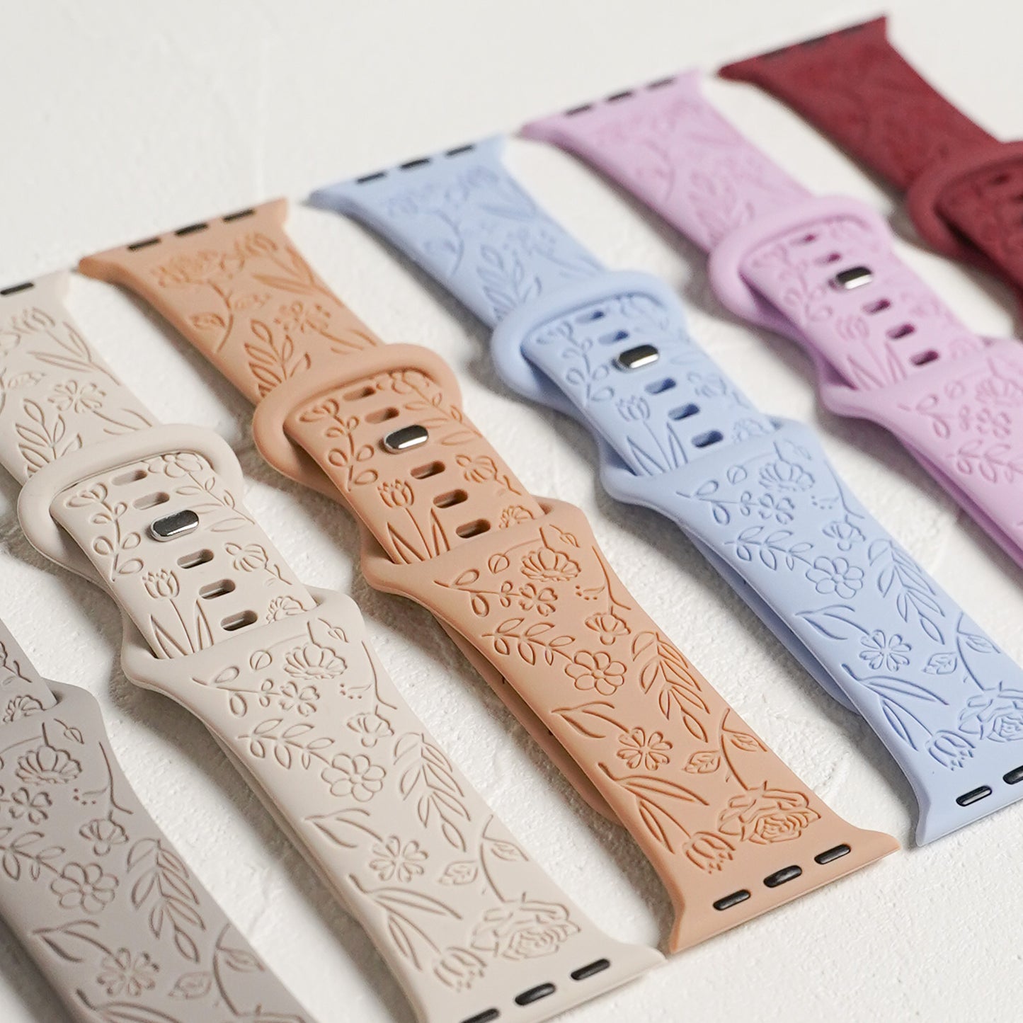 【NEW】シリコン フラワーローズ アップルウォッチバンド Apple Watch ベルト