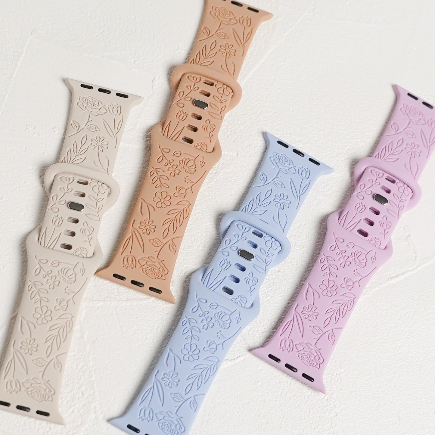 【NEW】シリコン フラワーローズ アップルウォッチバンド Apple Watch ベルト