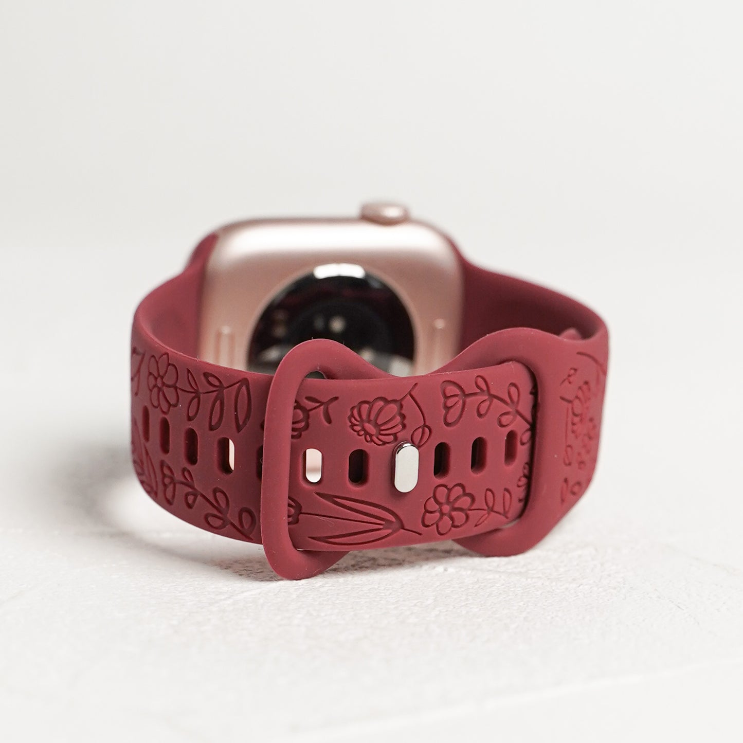 【NEW】シリコン フラワーローズ アップルウォッチバンド Apple Watch ベルト