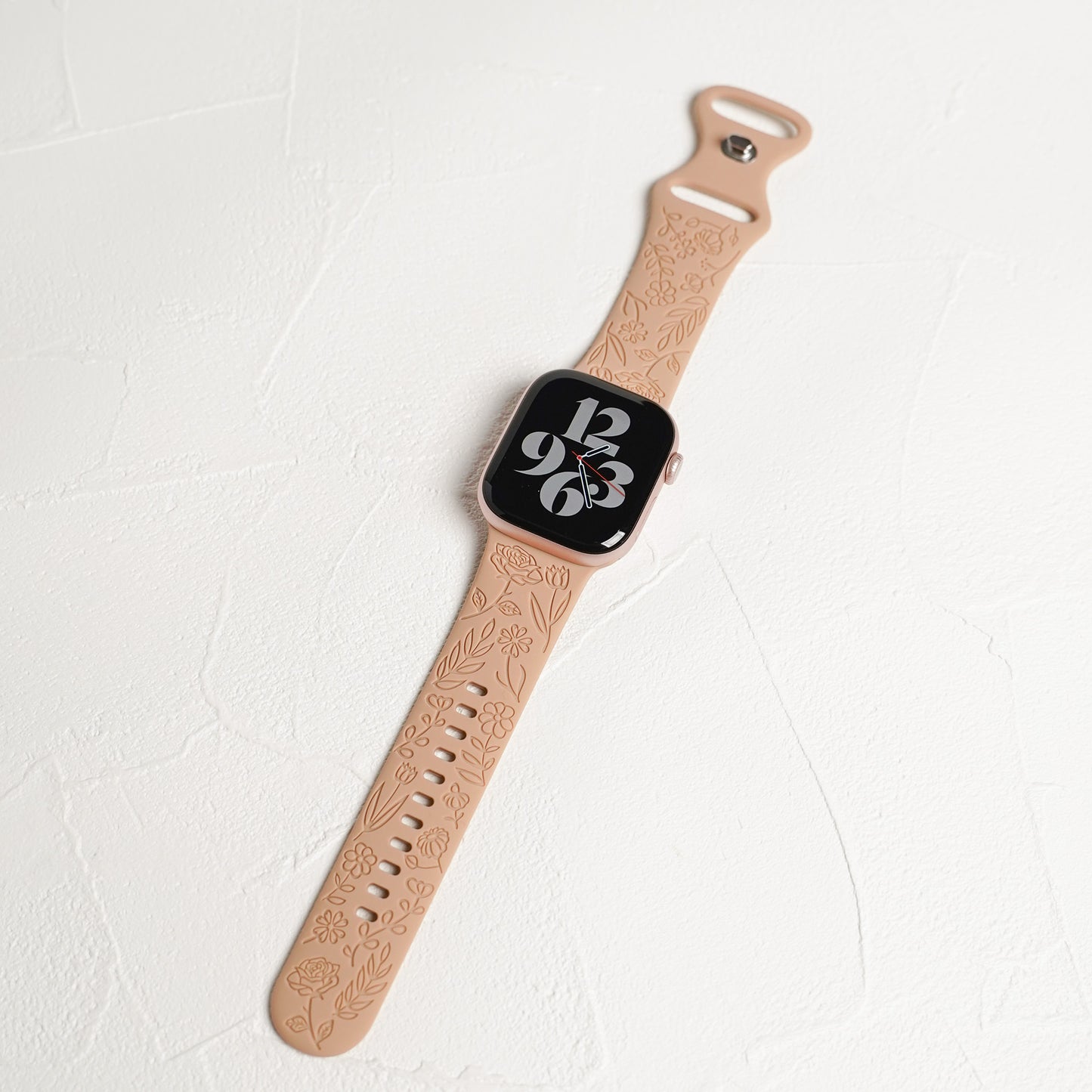 【NEW】シリコン フラワーローズ アップルウォッチバンド Apple Watch ベルト