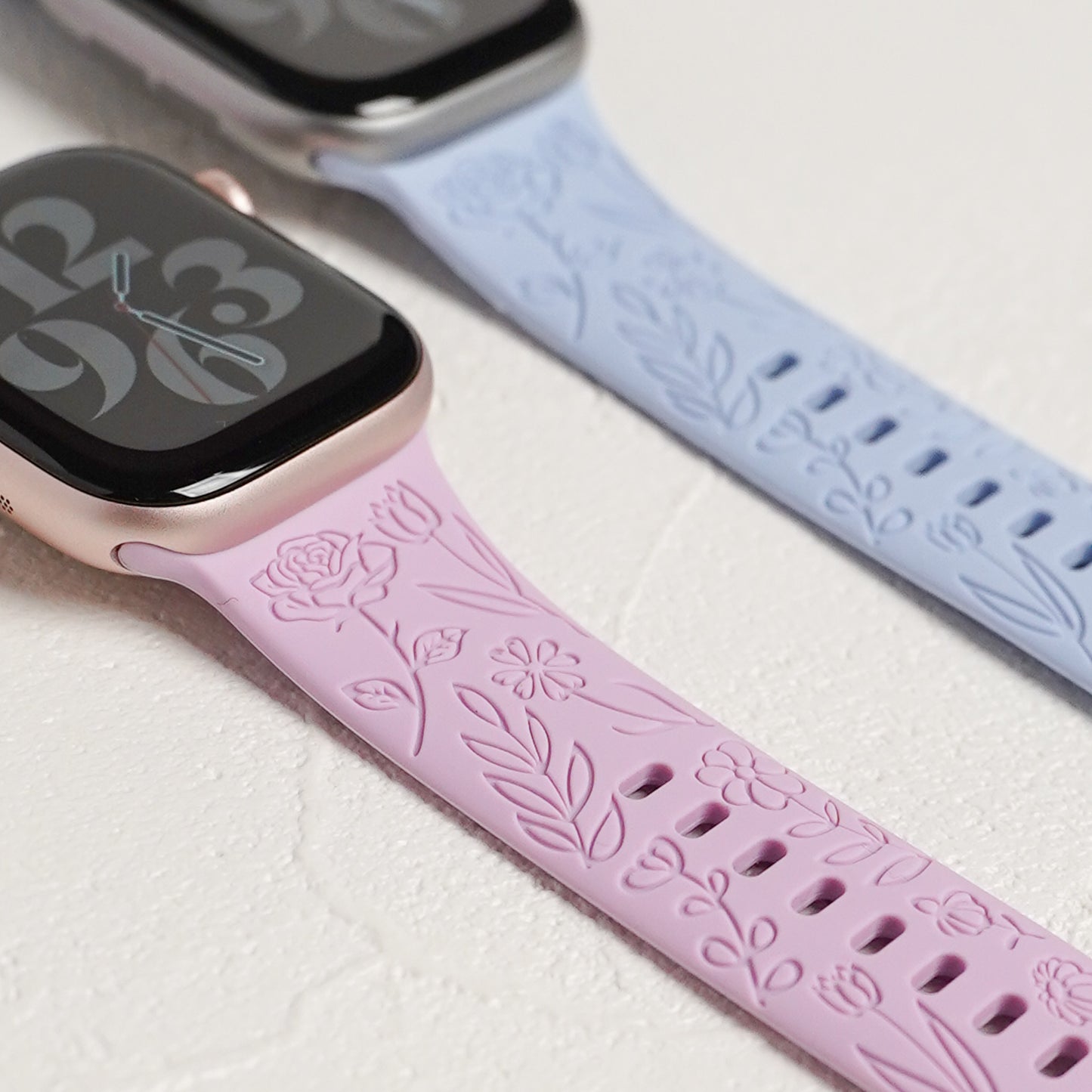 【NEW】シリコン フラワーローズ アップルウォッチバンド Apple Watch ベルト