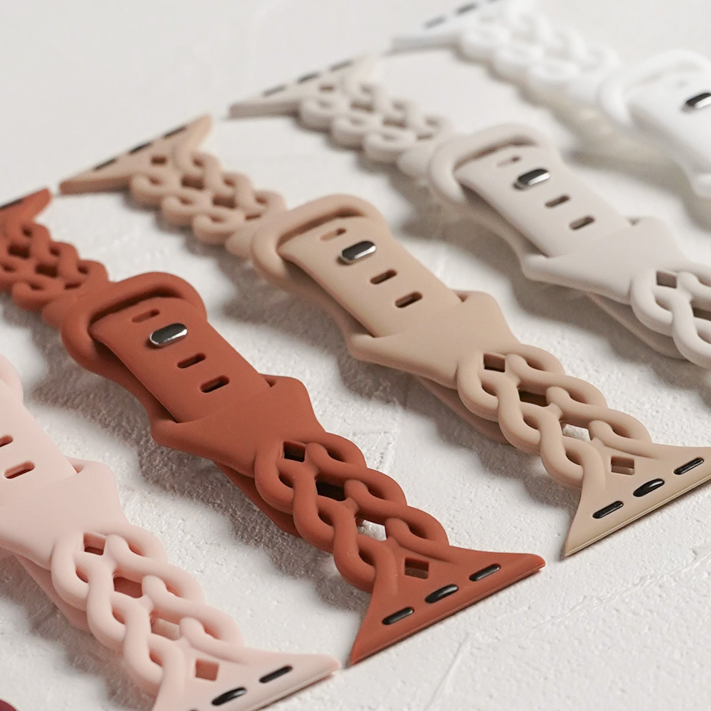 【NEW】シリコン 透かし編み アップルウォッチバンド Apple Watch ベルト