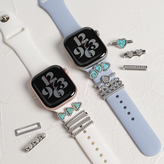 【NEW】ターコイズチャーム シルバー アクセサリー アップルウォッチ Apple Watch