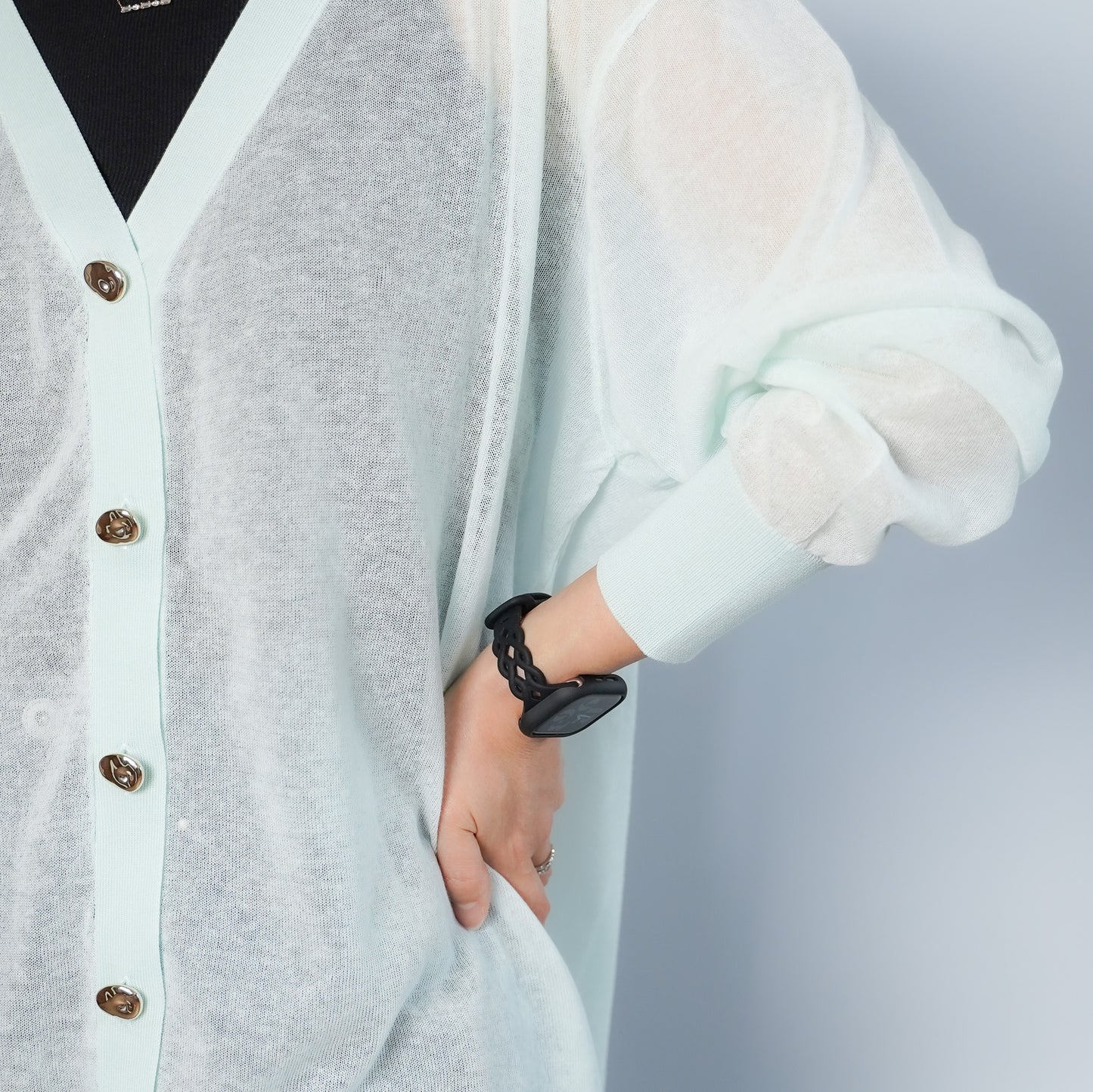 【NEW】シリコン 透かし編み アップルウォッチバンド Apple Watch ベルト