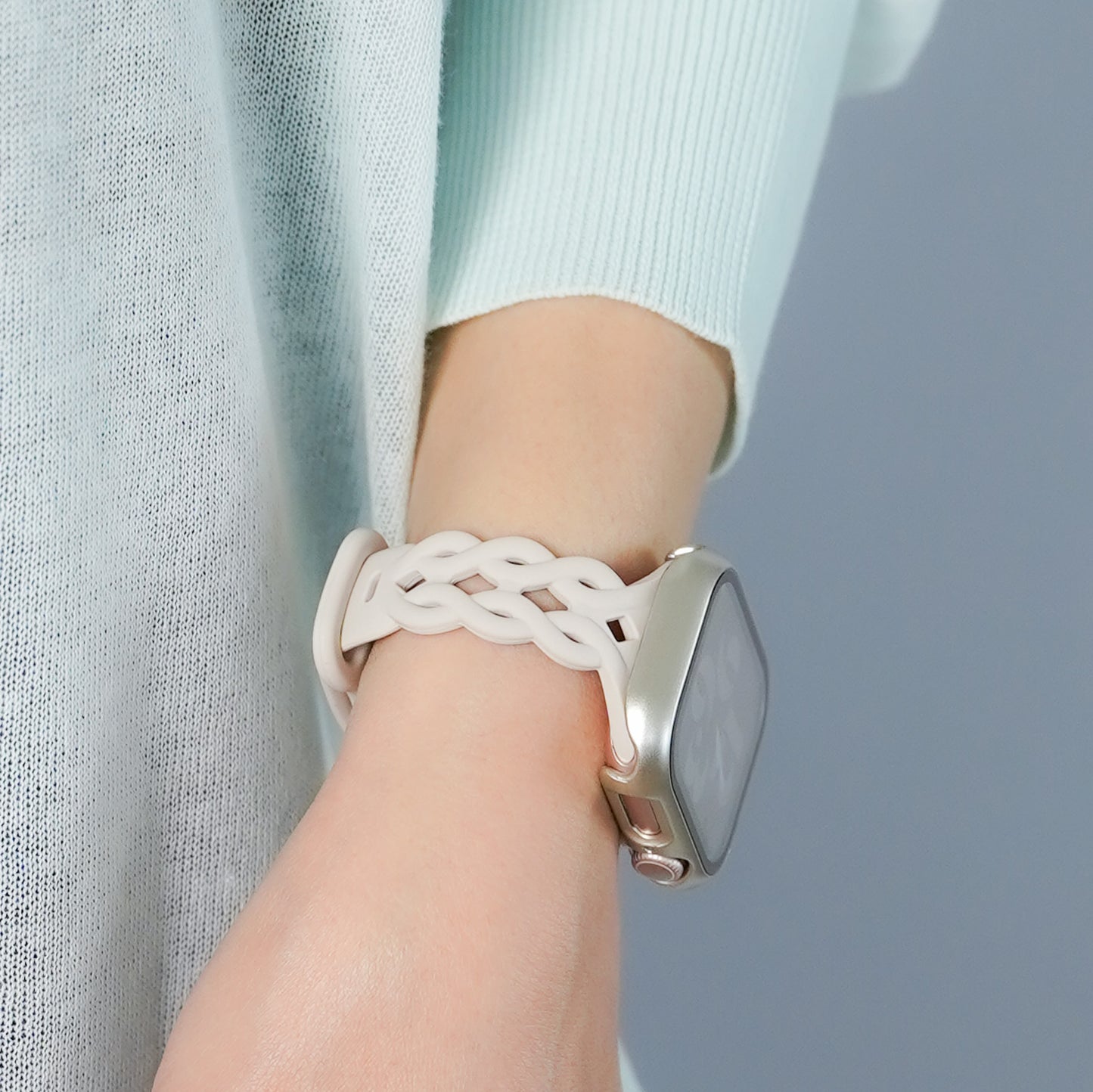 【NEW】シリコン 透かし編み アップルウォッチバンド Apple Watch ベルト
