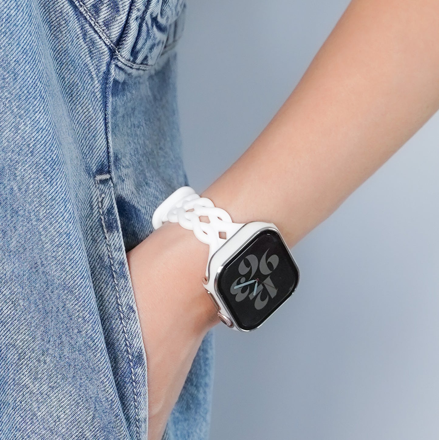 【NEW】シリコン 透かし編み アップルウォッチバンド Apple Watch ベルト