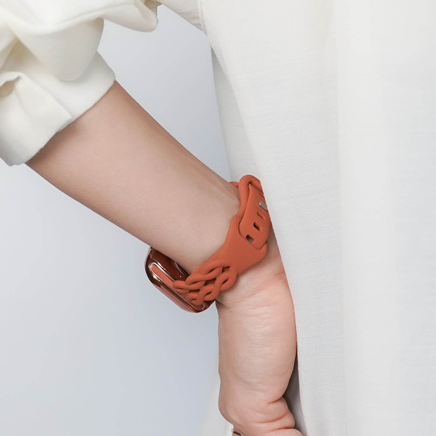 【NEW】シリコン 透かし編み アップルウォッチバンド Apple Watch ベルト