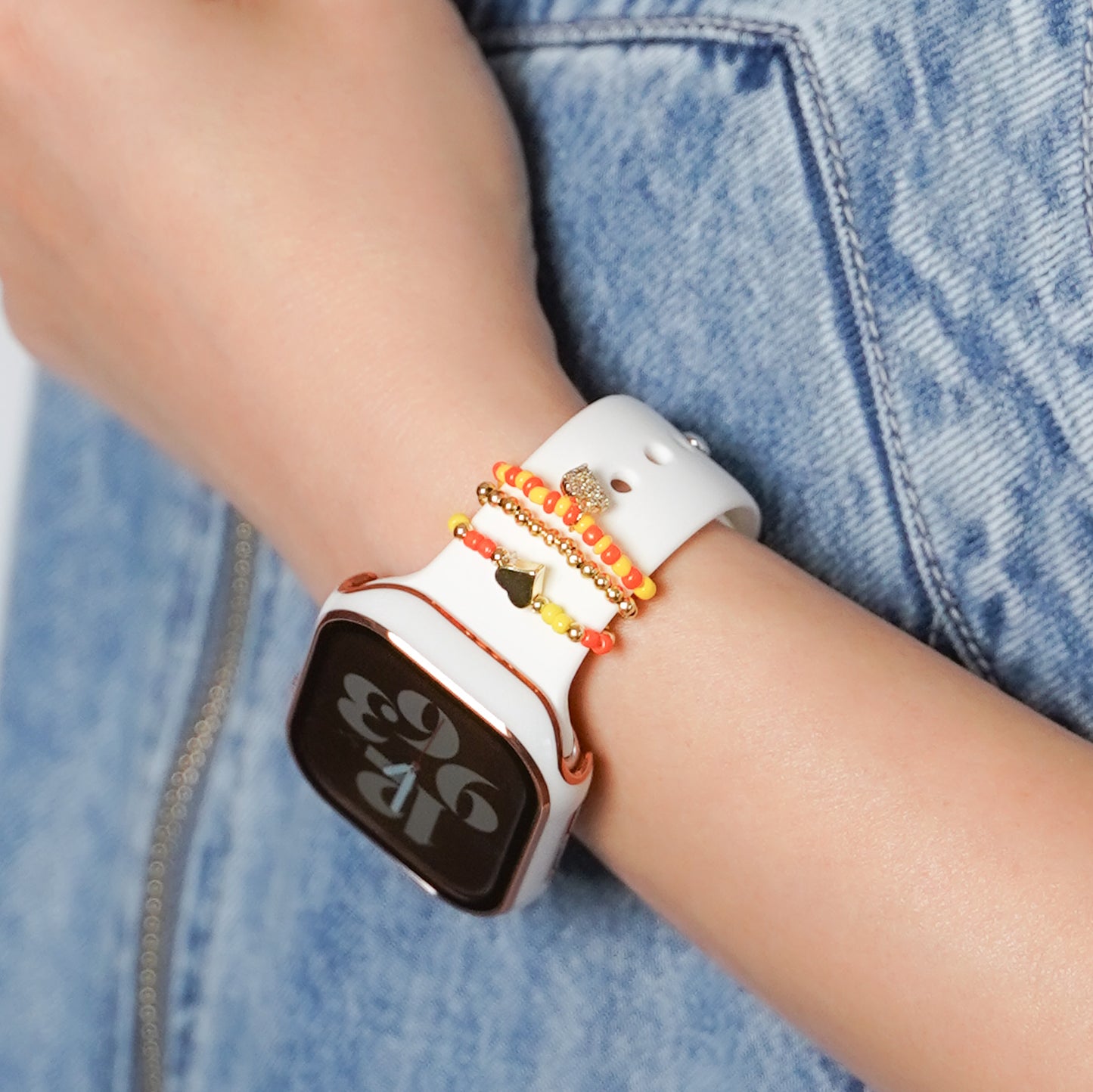 【NEW】ビーズチャーム アクセサリー アップルウォッチ Apple Watch