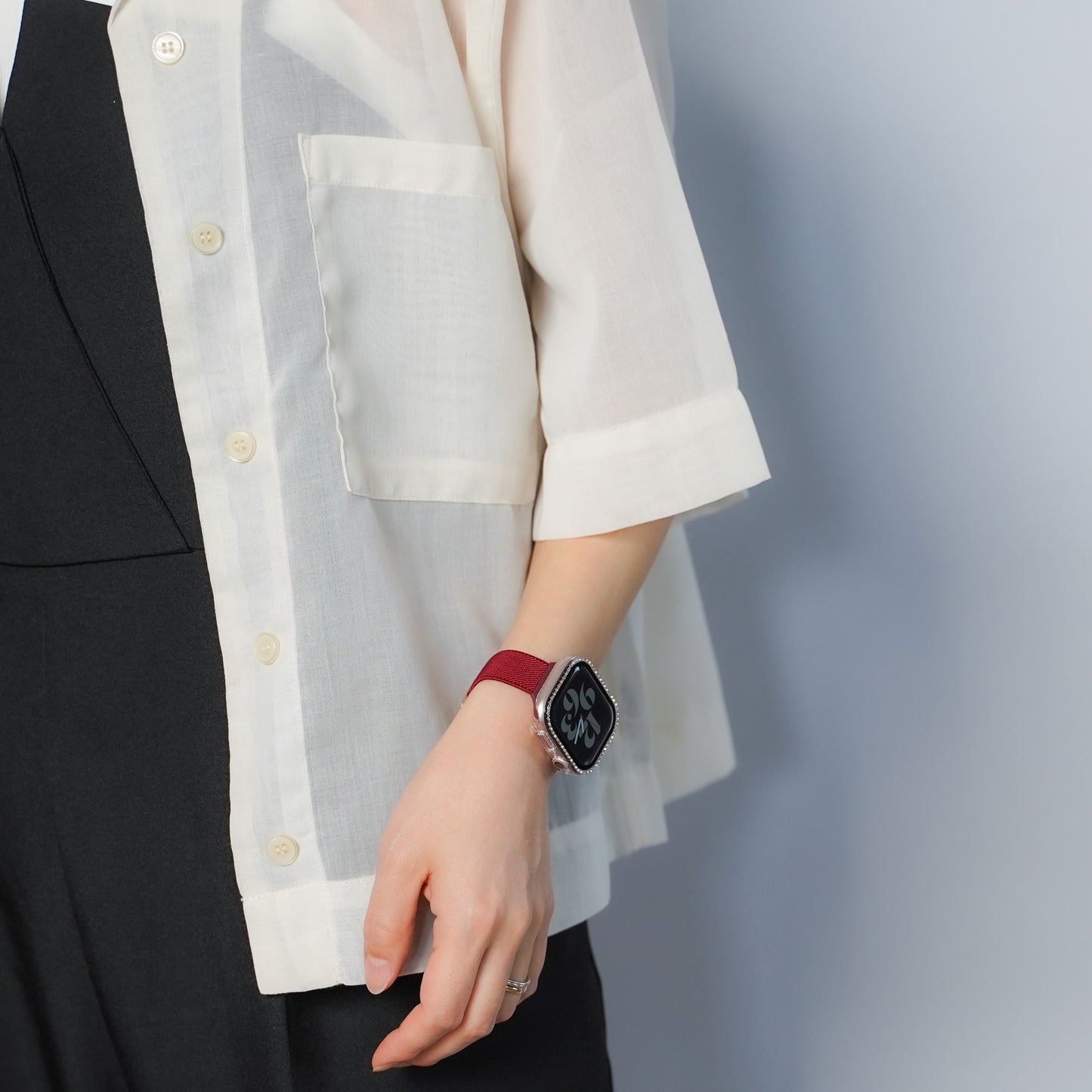 【NEW】マグネット ナイロン スリム アップルウォッチバンド Apple Watch ベルト