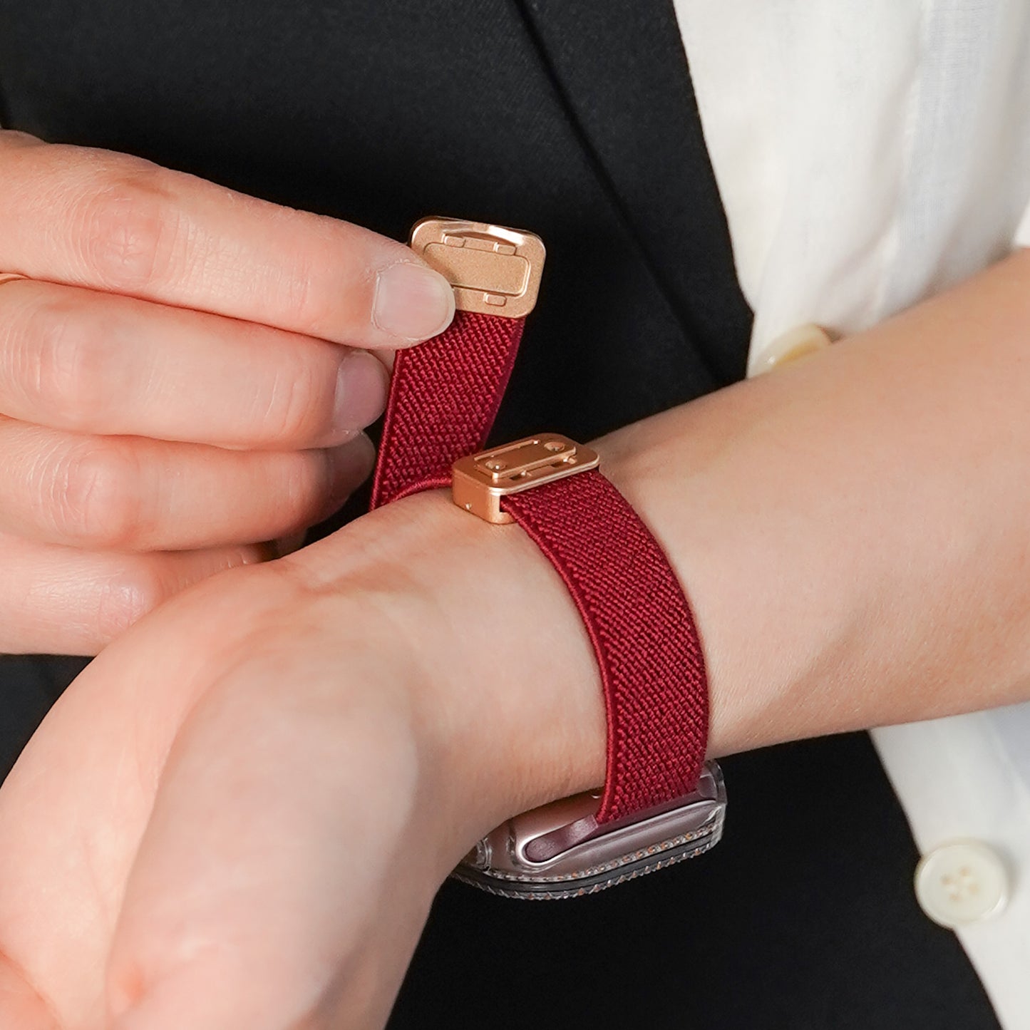 【NEW】マグネット ナイロン スリム アップルウォッチバンド Apple Watch ベルト