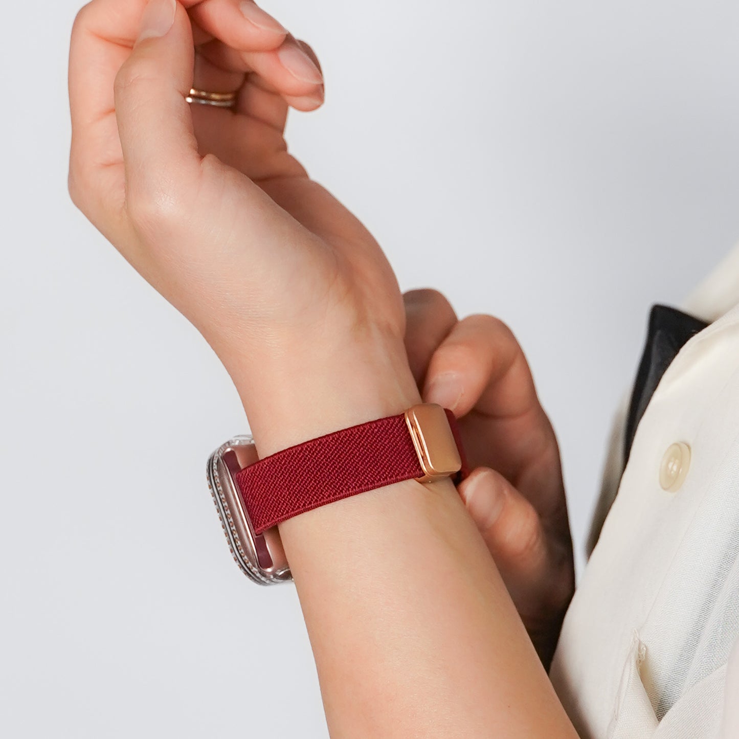 【NEW】マグネット ナイロン スリム アップルウォッチバンド Apple Watch ベルト