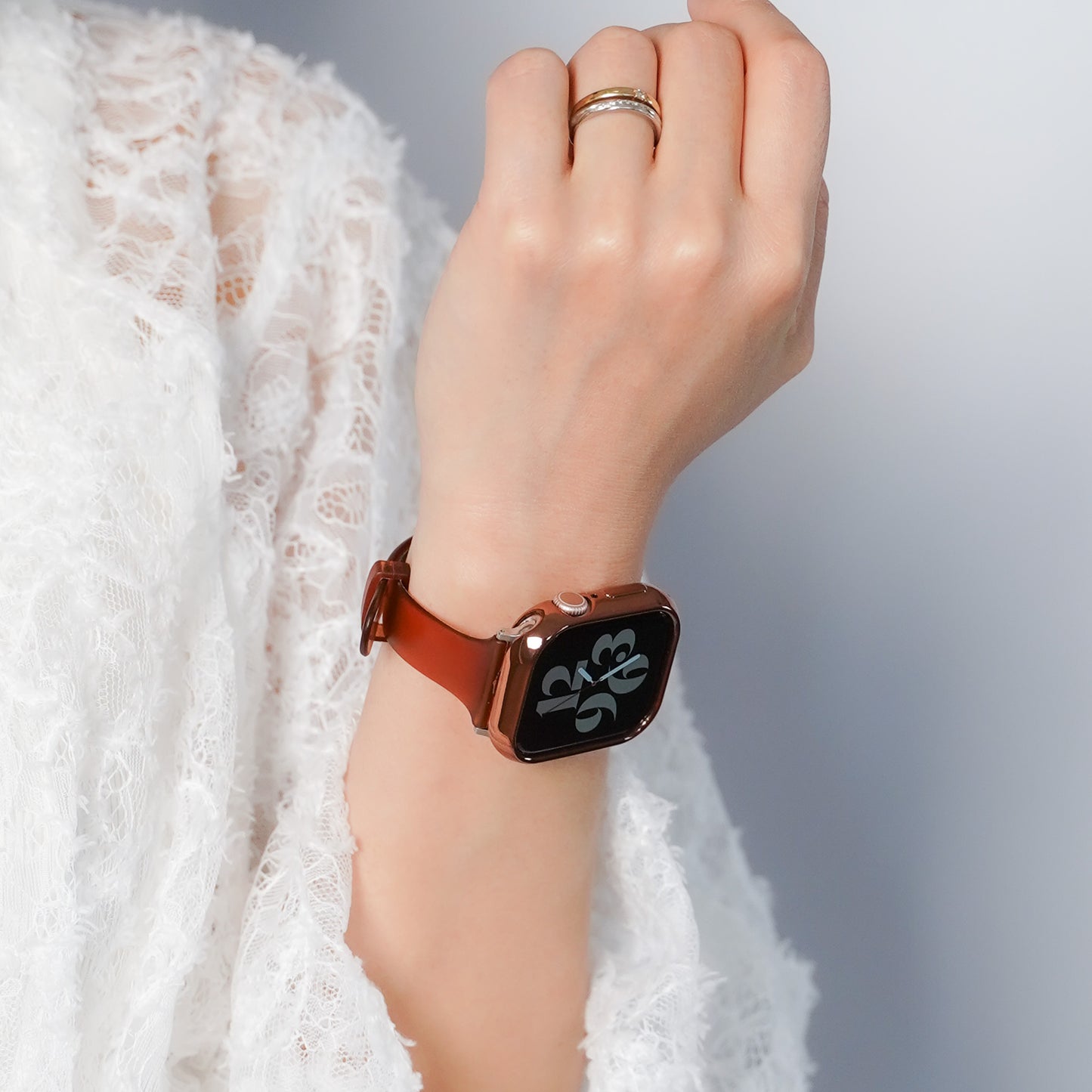 【NEW】クリア スリム TPU カラフル アップルウォッチバンド Apple Watch ベルト