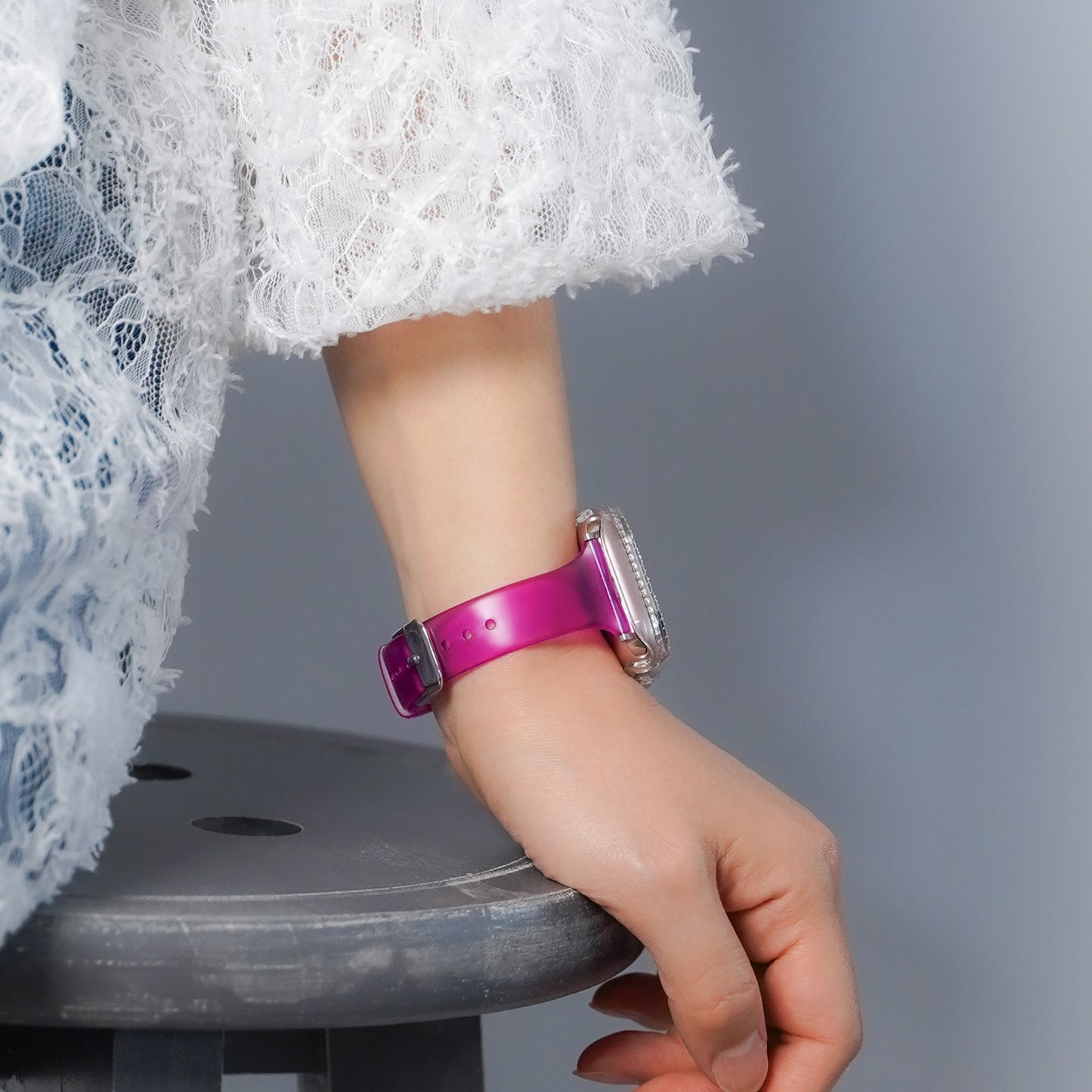 【NEW】クリア スリム TPU カラフル アップルウォッチバンド Apple Watch ベルト