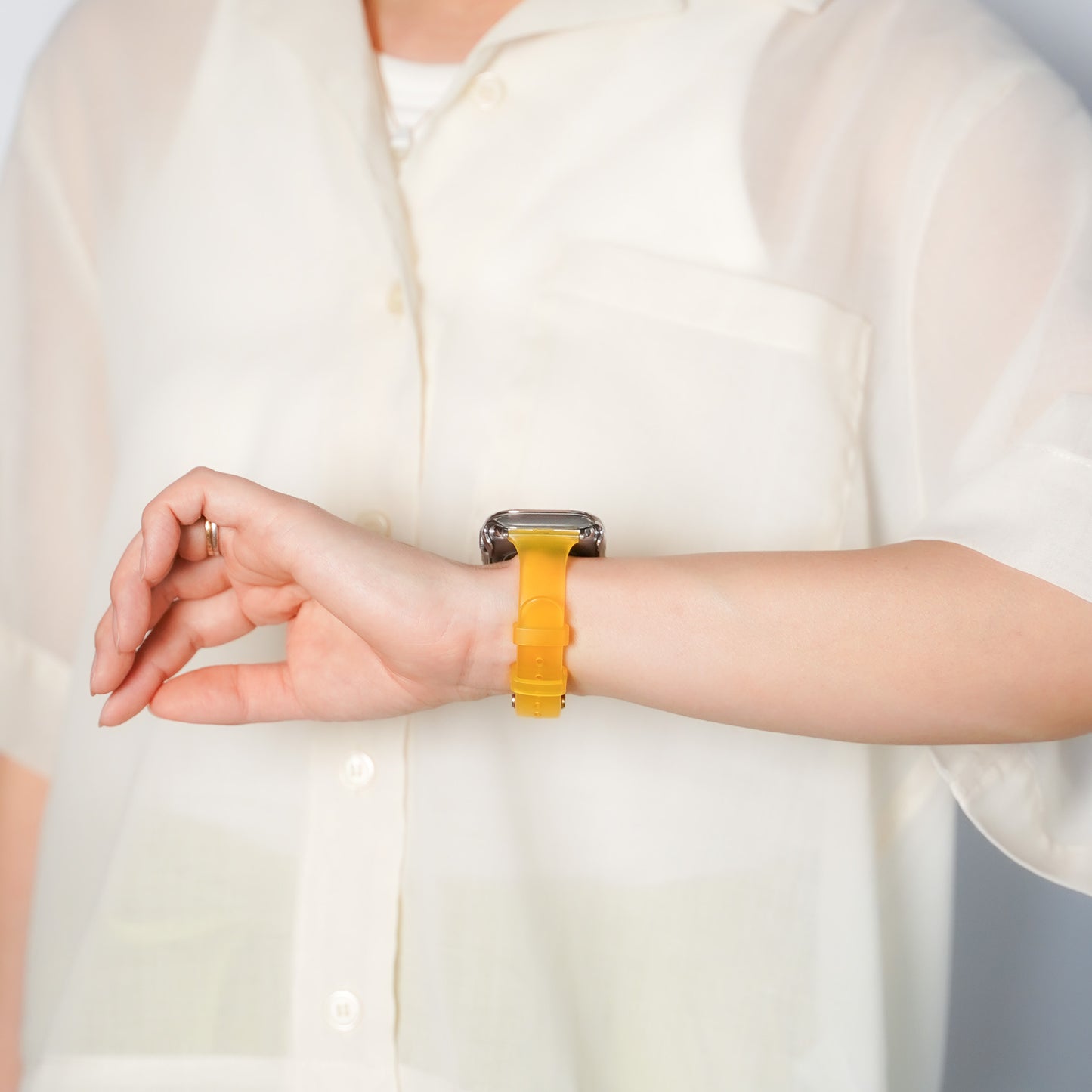 【NEW】クリア スリム TPU カラフル アップルウォッチバンド Apple Watch ベルト