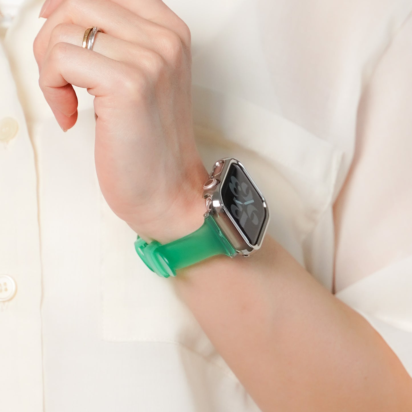 【NEW】クリア スリム TPU カラフル アップルウォッチバンド Apple Watch ベルト