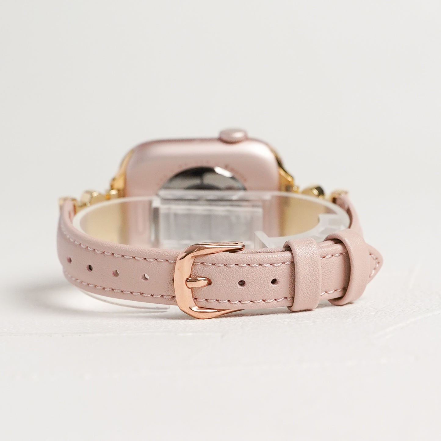 【NEW】スリムレザー 肉球チャーム 犬 猫 アップルウォッチバンド Apple Watch ベルト