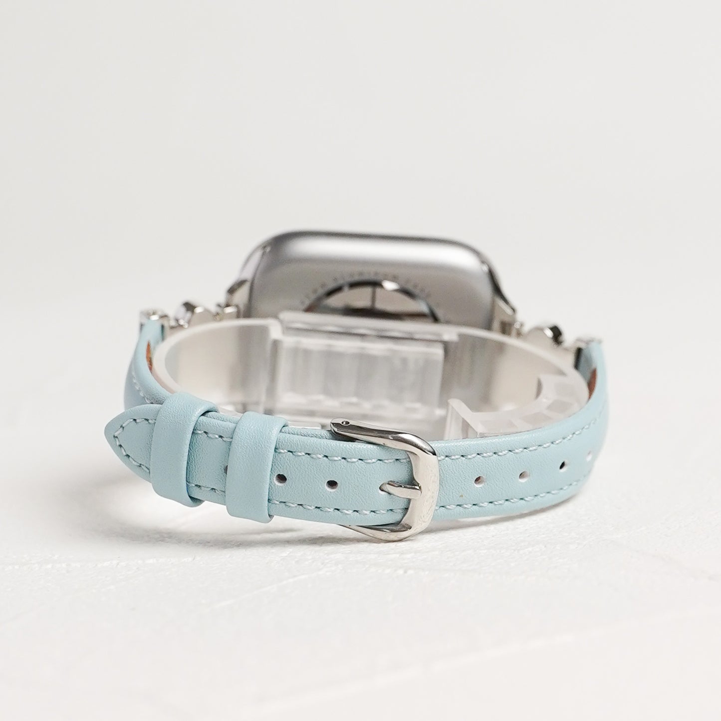 【NEW】スリムレザー 肉球チャーム 犬 猫 アップルウォッチバンド Apple Watch ベルト