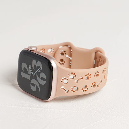 シリコン 肉球 穴あき 犬 猫 アップルウォッチバンド Apple Watch ベルト