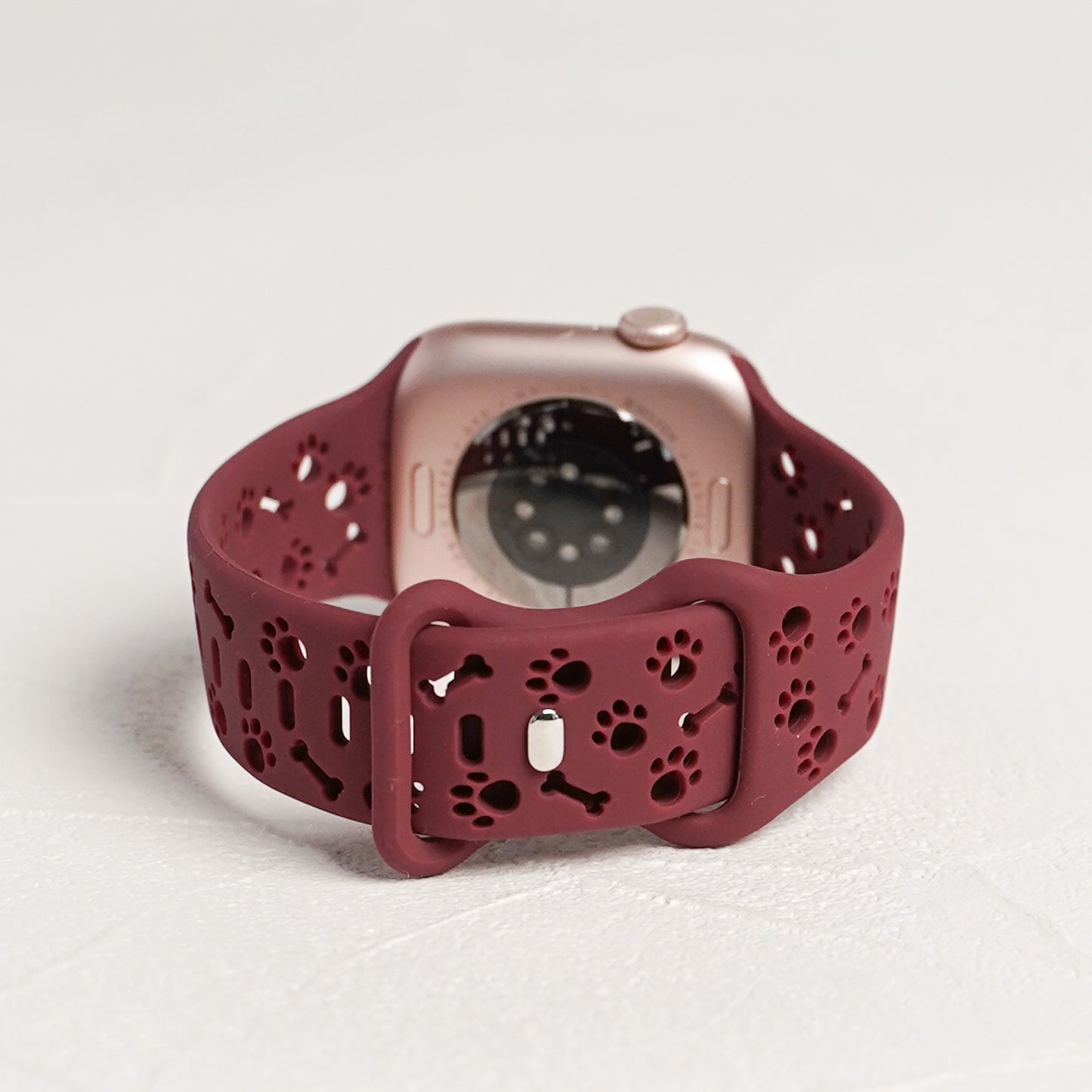 【NEW】シリコン 肉球 穴あき 犬 猫 アップルウォッチバンド Apple Watch ベルト
