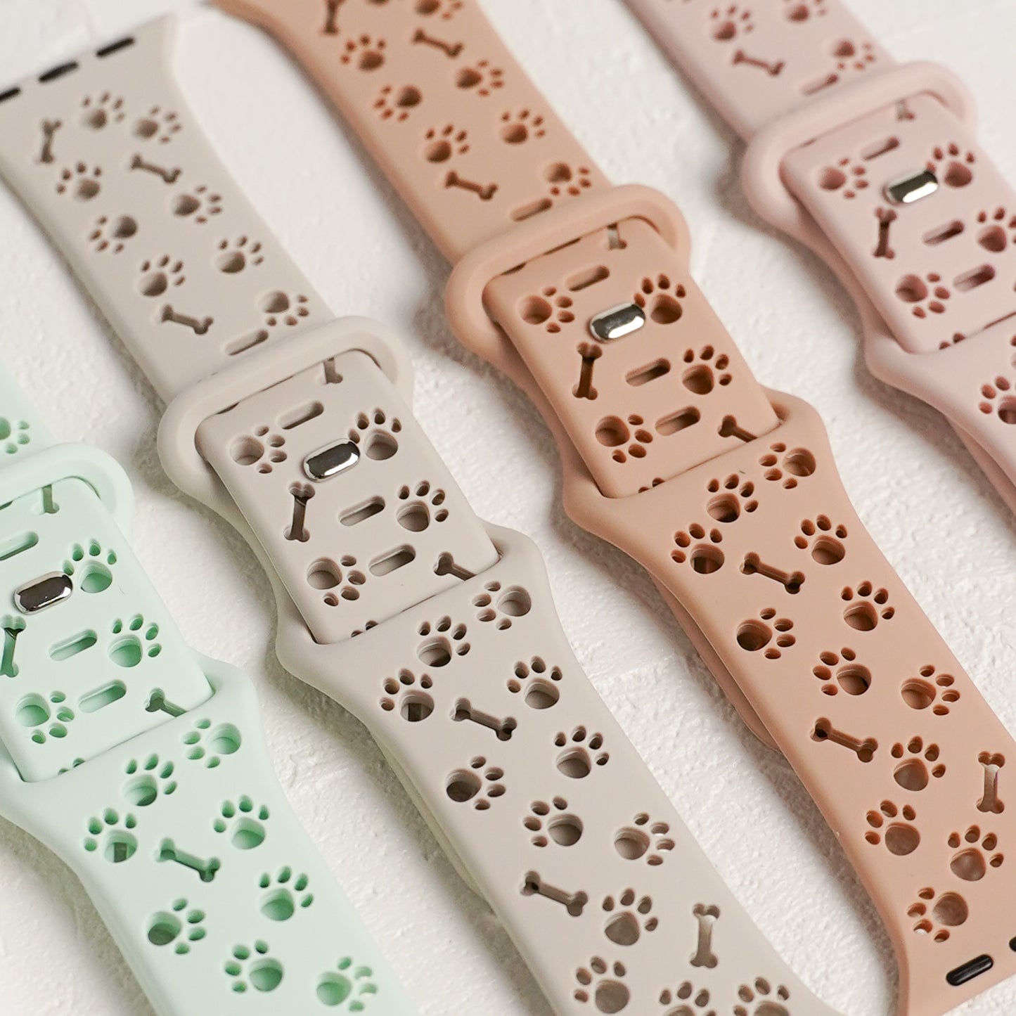 【NEW】シリコン 肉球 穴あき 犬 猫 アップルウォッチバンド Apple Watch ベルト