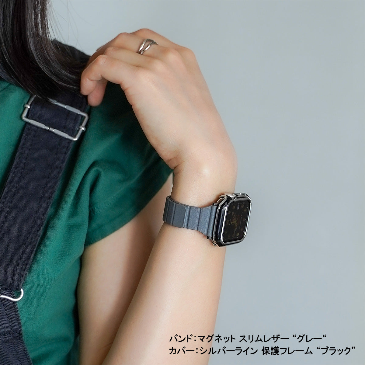 マグネット スリム レザー アップルウォッチバンド レザーループ Apple Watch ベルト