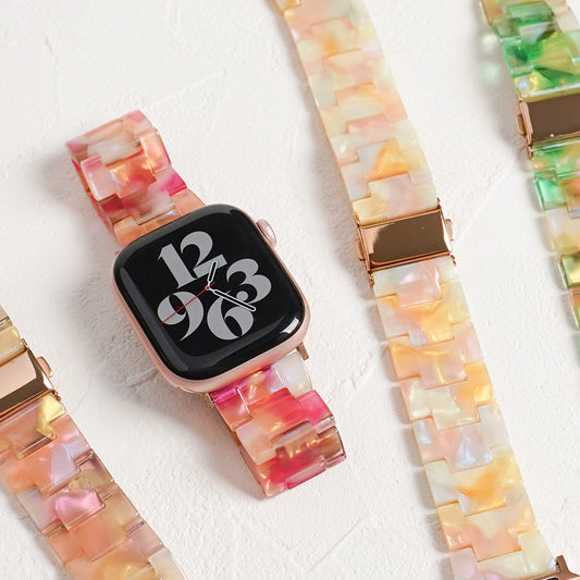 【NEW】カラフル 樹脂 アップルウォッチバンド Apple Watch ベルト