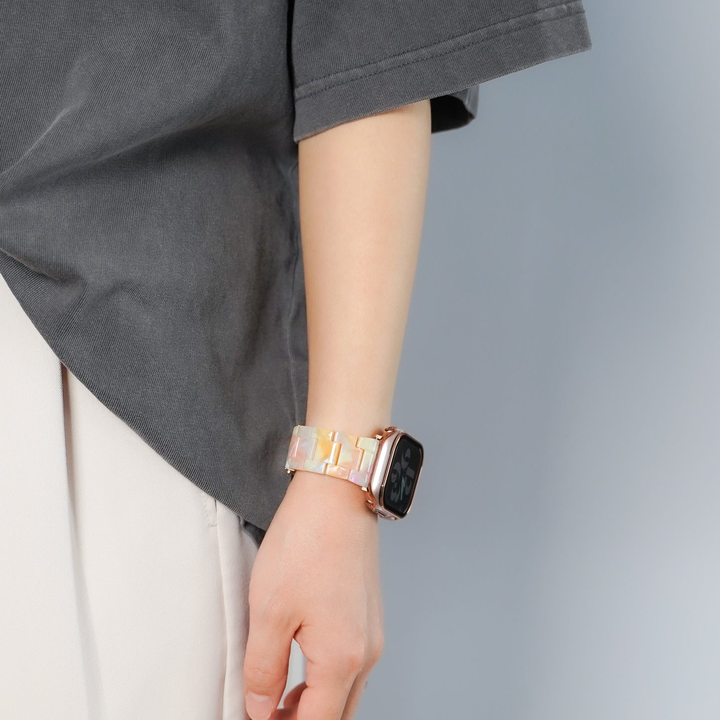 【NEW】カラフル 樹脂 アップルウォッチバンド Apple Watch ベルト