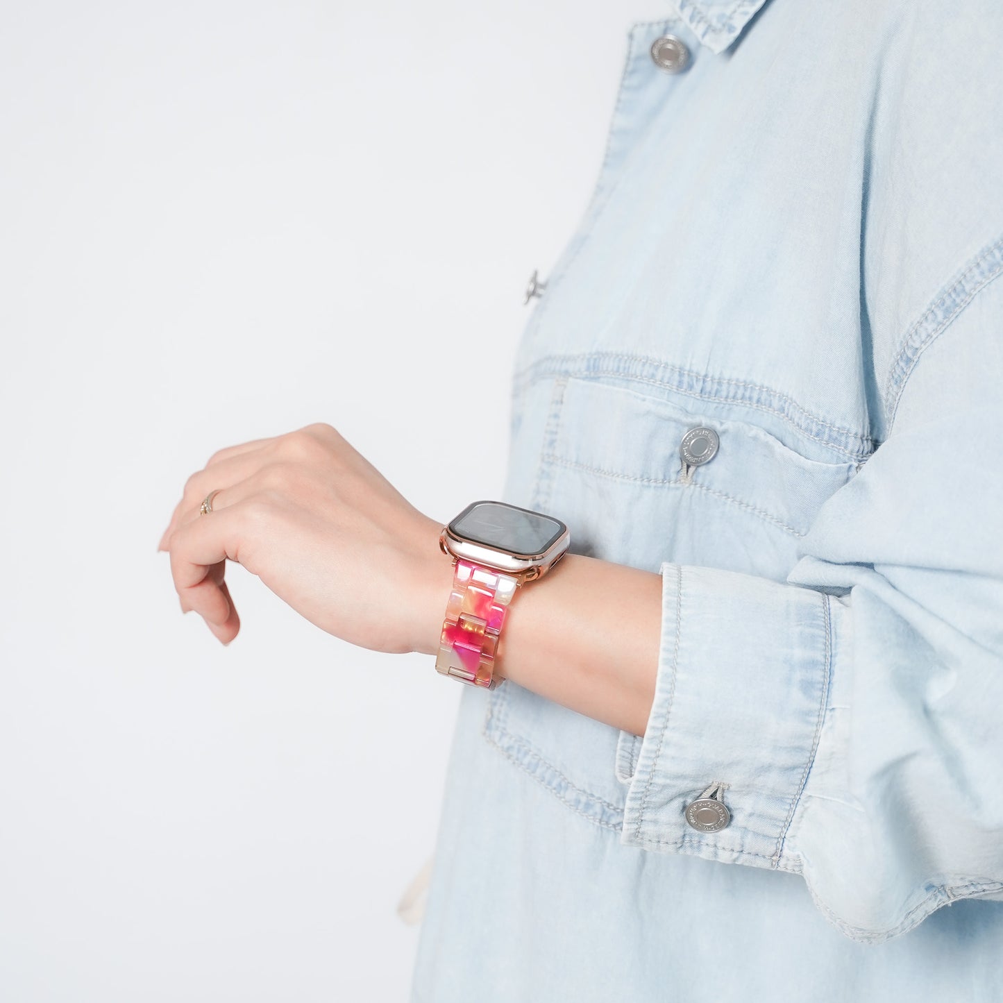 【NEW】カラフル 樹脂 アップルウォッチバンド Apple Watch ベルト
