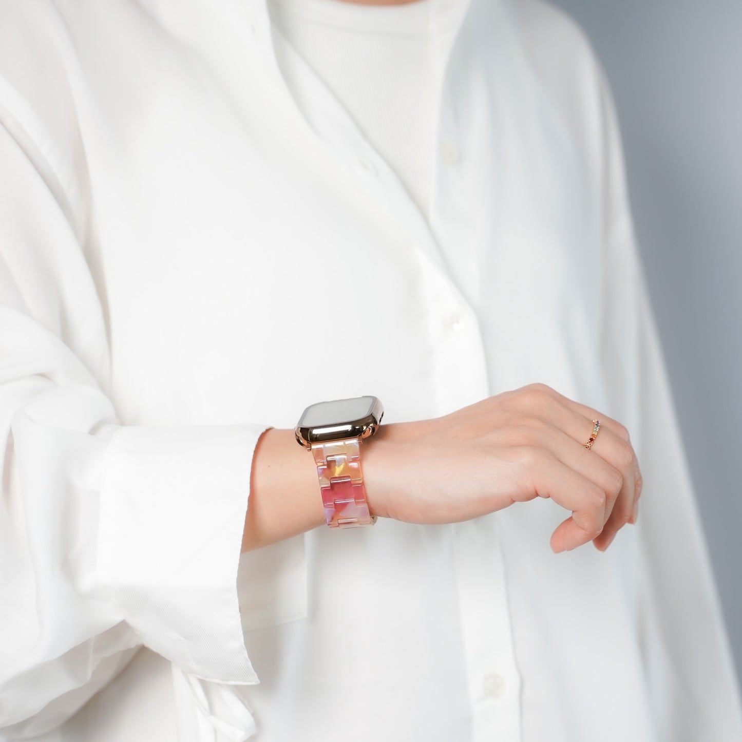 【NEW】カラフル 樹脂 アップルウォッチバンド Apple Watch ベルト