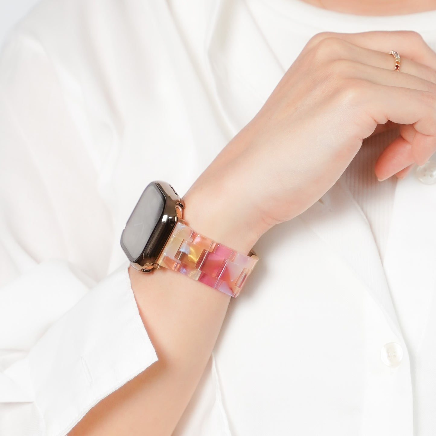 【NEW】カラフル 樹脂 アップルウォッチバンド Apple Watch ベルト