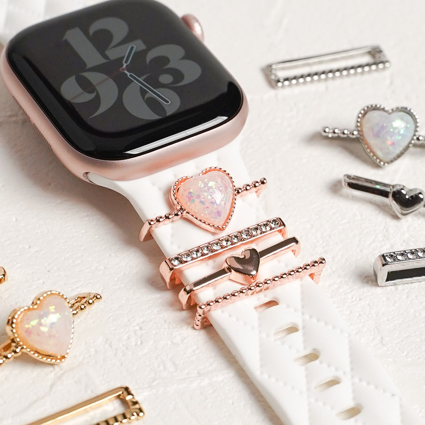 【NEW】ハート チャーム アクセサリー アップルウォッチ Apple Watch