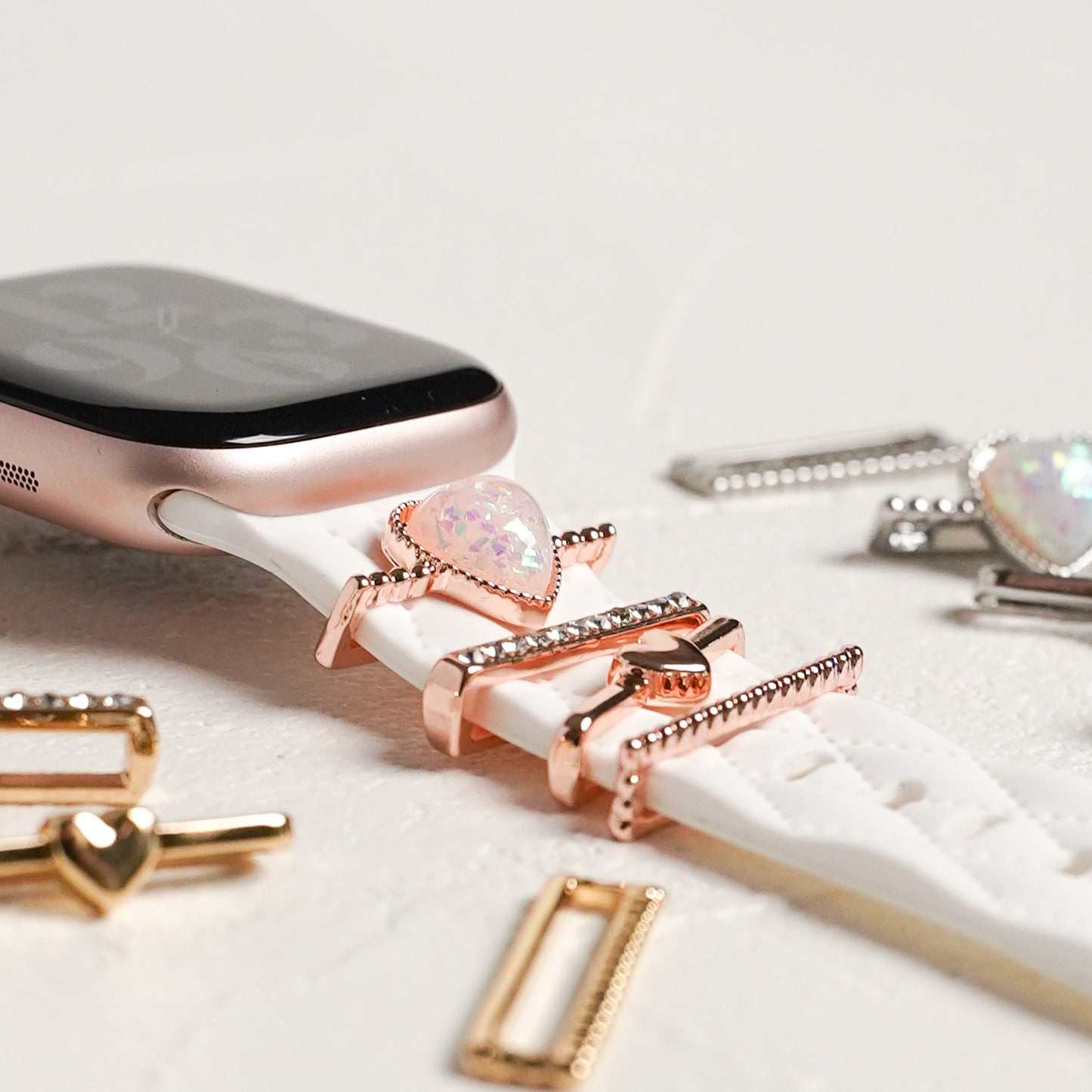 【NEW】ハート チャーム アクセサリー アップルウォッチ Apple Watch