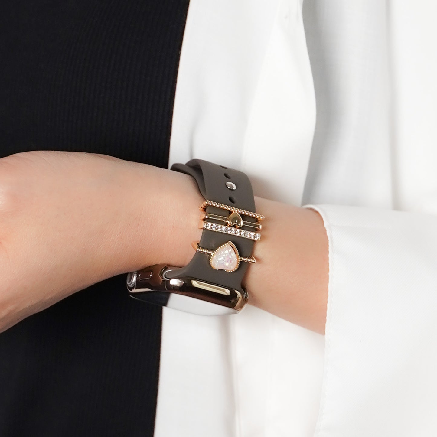 【NEW】ハート チャーム アクセサリー アップルウォッチ Apple Watch
