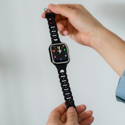丸シリコン チェーンデザイン アップルウォッチバンド Apple Watch ベルト