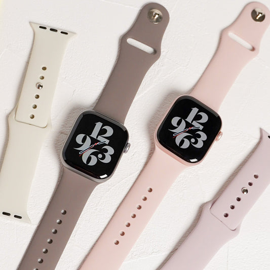 【新色追加】シリコン スポーツ くすみ パステル アップルウォッチバンド Apple Watch ベルト